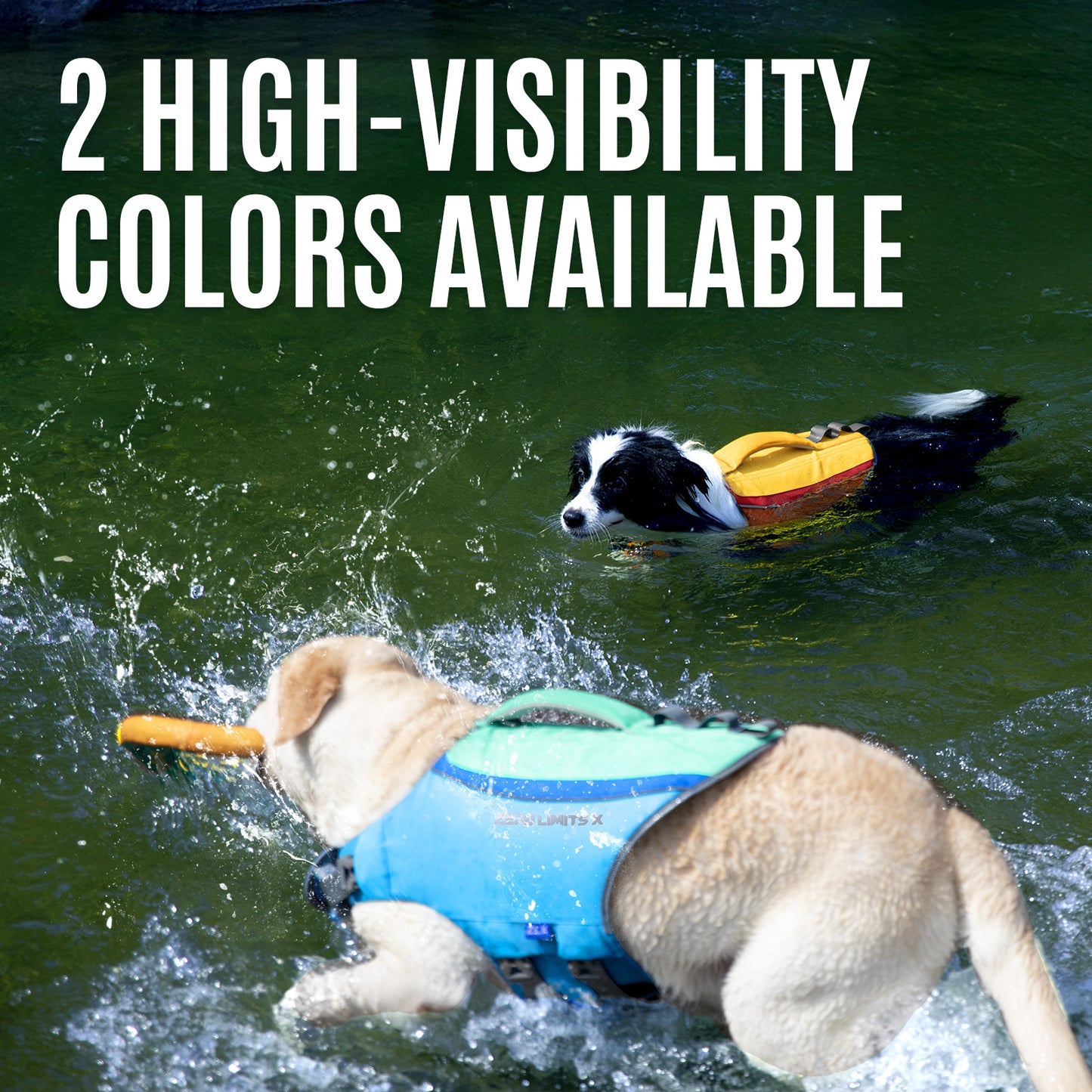ZLX Dog Life Jacket, High Buoyancy Dog Life Vest with Secure Handle, Ripstop Lifejacket for Swimming, Boating, Water Safety, Adjustable Lightweight Floating Pet Preserver