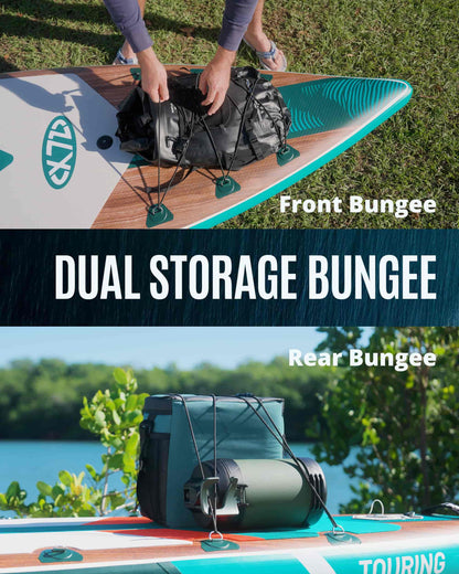 ZLX 11'6" Extra Wide Inflatable Paddle Board, Touring Stand Up Paddleboard, Non-Slip Deck Pad, Stable Center Fin, Portable Long Distance SUP, Premium Accessories for Adults, 500lb/3 People/Family