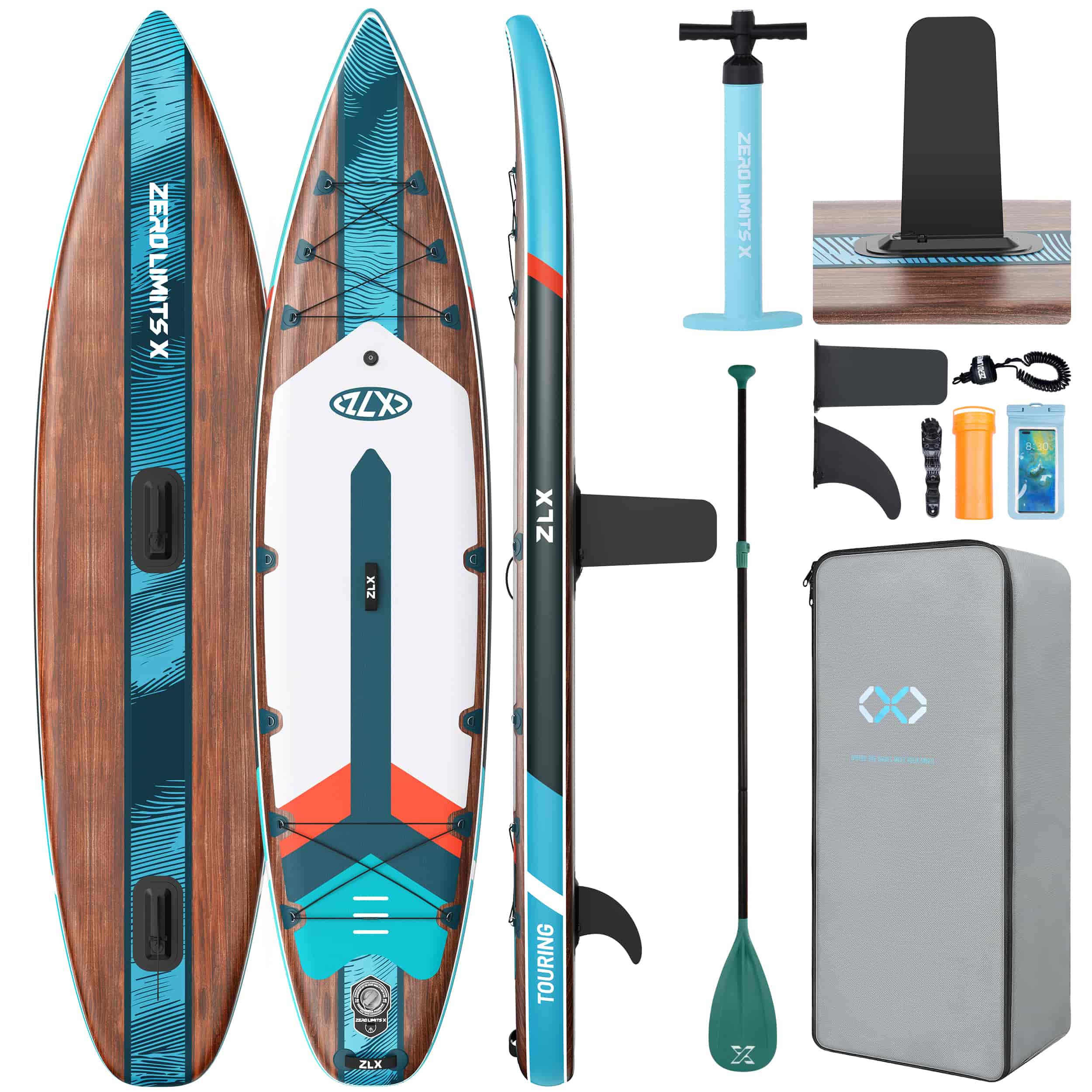 ZLX Inflatable Stand Up Paddle Board, SUP, Paddle Boards for Adult